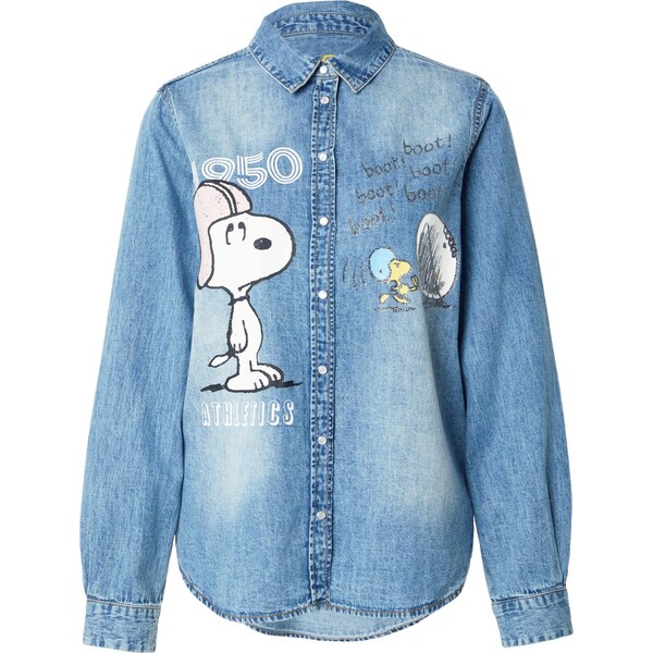 PRINCESS GOES HOLLYWOOD Blúzka Snoopy 1950 Athletics modrá denim / 66429622