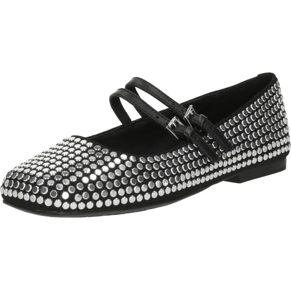 MICHAEL Michael Kors Baleríny s ramienkom MATILDA čierna / strieborná 66429619