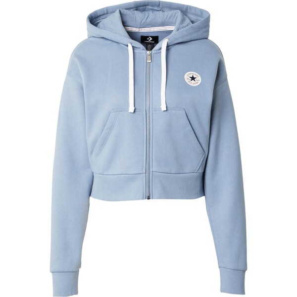 CONVERSE Tepláková bunda námornícka modrá / modrosivá / tmavočervená / 66429734