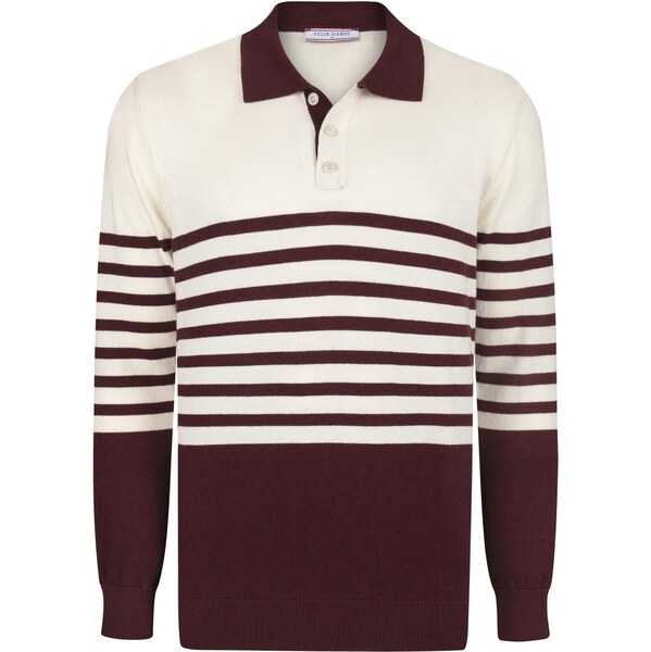 Felix Hardy Sveter bordová / biela 66429882