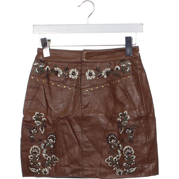 Kožená sukňa Stradivarius 66431151