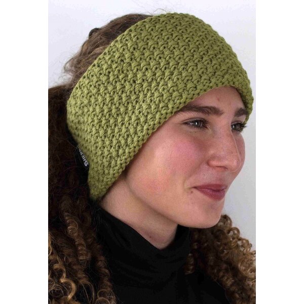 Unisex pletená čelenka Sherpa LAURA lemon grass 66437462