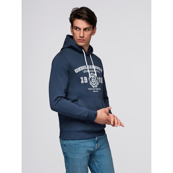 Pánska mikina Ombre s veľkou potlačou 66450744