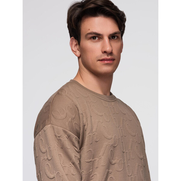 Pánska mikina Ombre s reliéfnymi písmenami 66456815