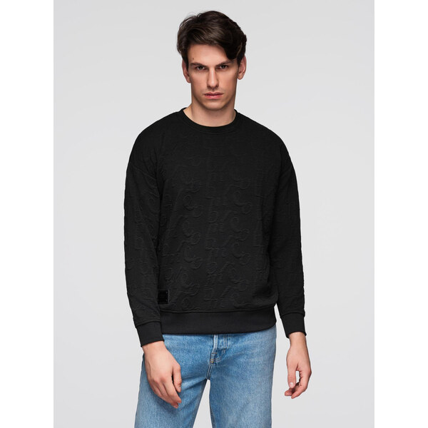 Pánska mikina Ombre s reliéfnymi písmenami 66450742