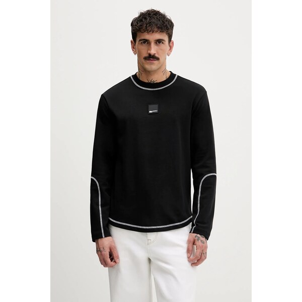 Bavlnené tričko s dlhým rukávom Karl Lagerfeld Jeans 66437006