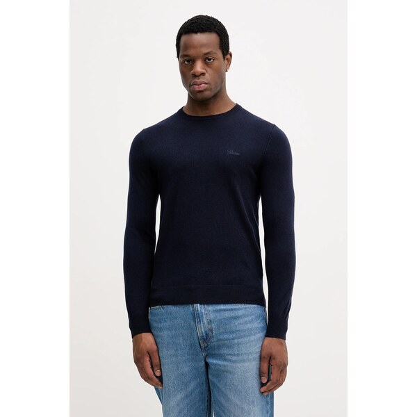 Sveter s prímesou hodvábu Guess DANIEL 66438256