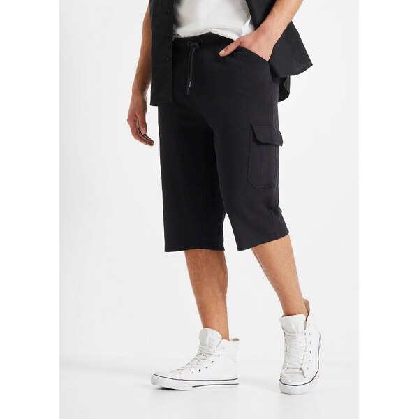 bonprix Teplákové bermudy, dlhé, z čistej bavlny, Regular Fit, farba 44794163
