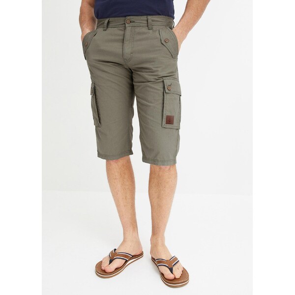 bonprix Kapsáčové bermudy, z čistej bavlny, Regular Fit, farba šedá 52801827