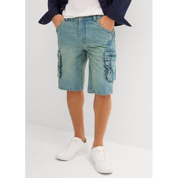 bonprix Kapsáčové džínsové bermudy, Regular Fit, farba modrá 63477635