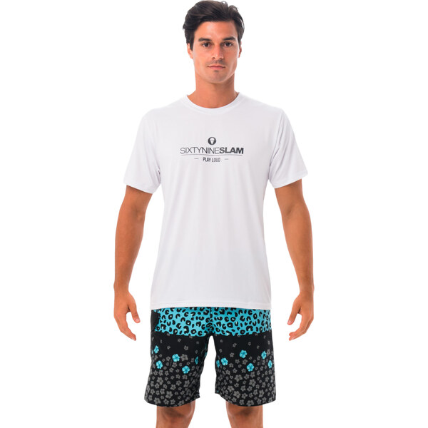 Pánske tričko 69SLAM TEXTO WHITE UPF +30 (MTZXTO-WH) 66438346