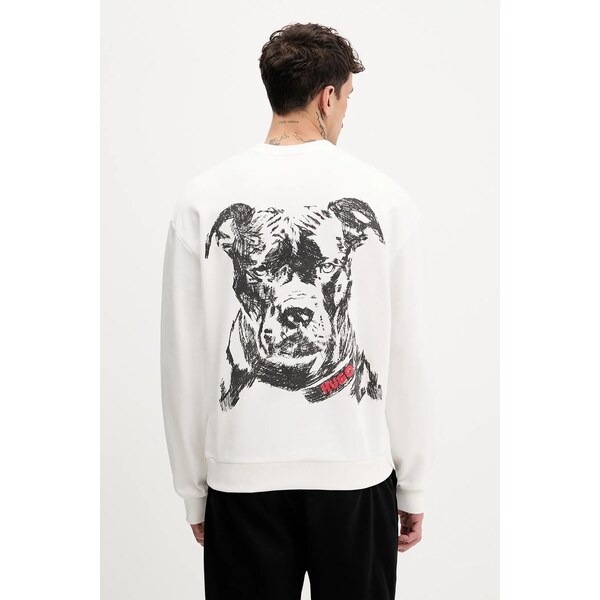 Bavlnená mikina HUGO Dubraxo 66439105