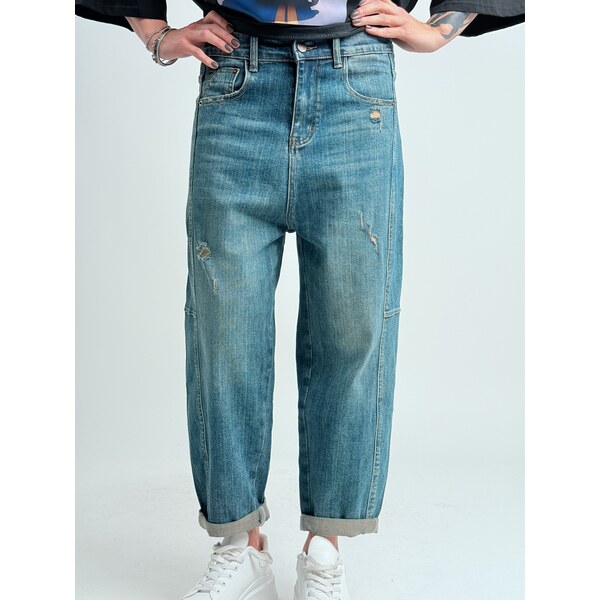 Voga Móda Modré džínsy MANDY 5665 66438792