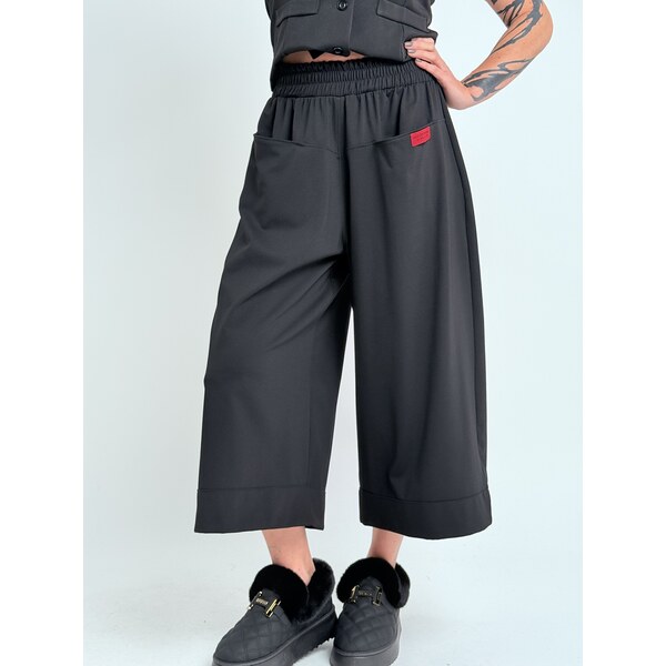 Miss City Official Čierne široké nohavice DESERVE 66438841