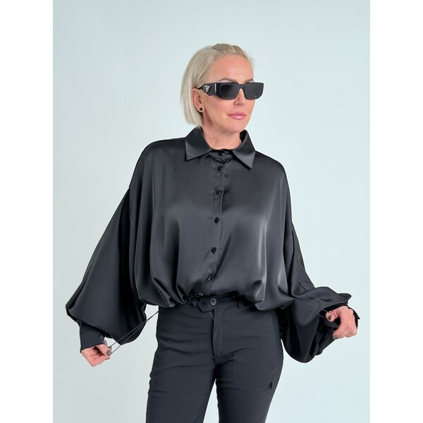 LAVESTINO Čierna košeľa TAYLOR 66438833