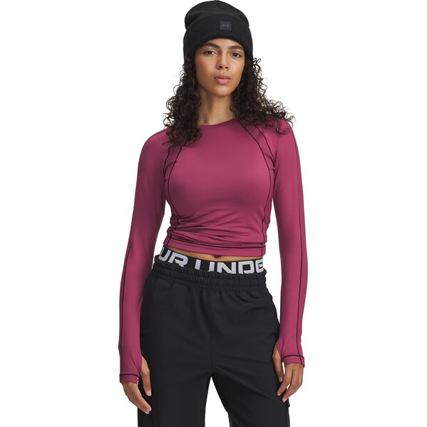 Mikina Under Armour Coldgear Textured Crew Red S 66439188