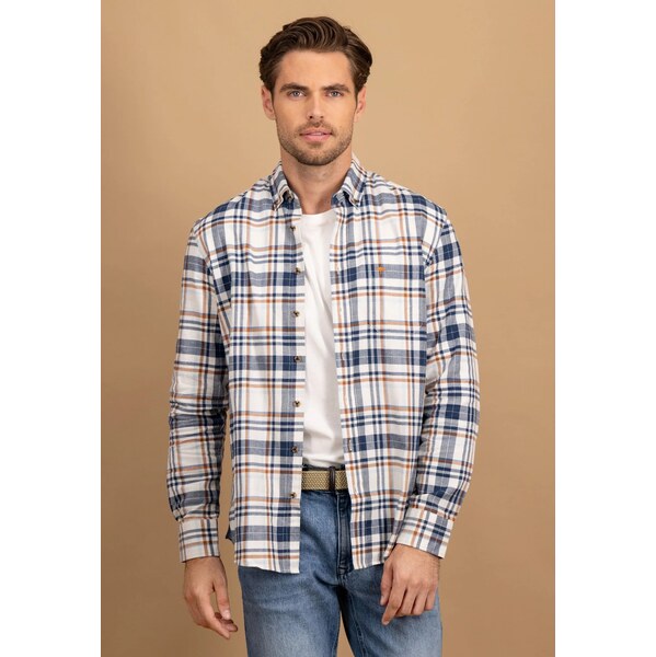Pánska bavlnená károvaná košeľa FYNCH-HATTON 66439824