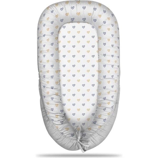 Sablio Hniezdočko pre bábätko Maľované srdce na biele 65114070