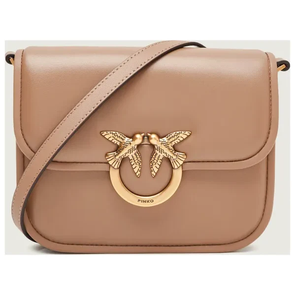 Pinko Kožená kabelka na rameno LOVE BOX 66443220