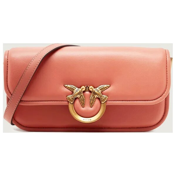 Pinko Kožená kabelka na rameno LOVE BOX 66439409