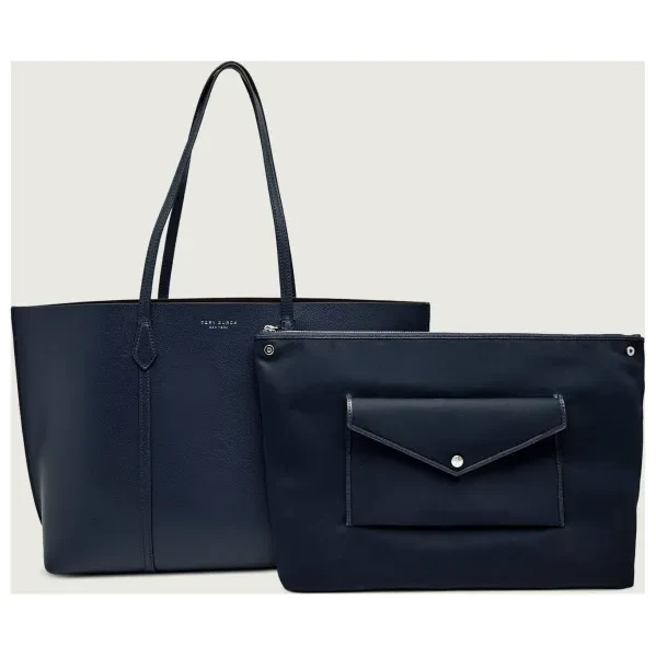 TORY BURCH Kožená shopper kabelka + príručná taštička Perry 66443202