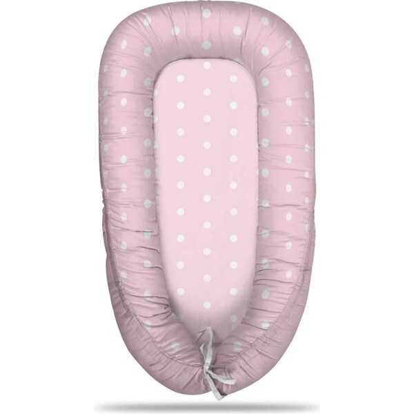 Sablio Hniezdočko pre bábätko Biele bodky na ružové 65114056