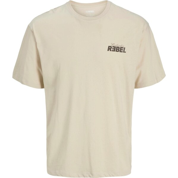 JJ Rebel Tričko JREBJIM krémová / tmavobéžová / čokoládová 66446707