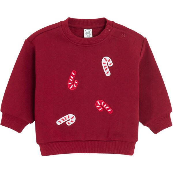 Cool Club Tepláková bunda červená / biela 66446874