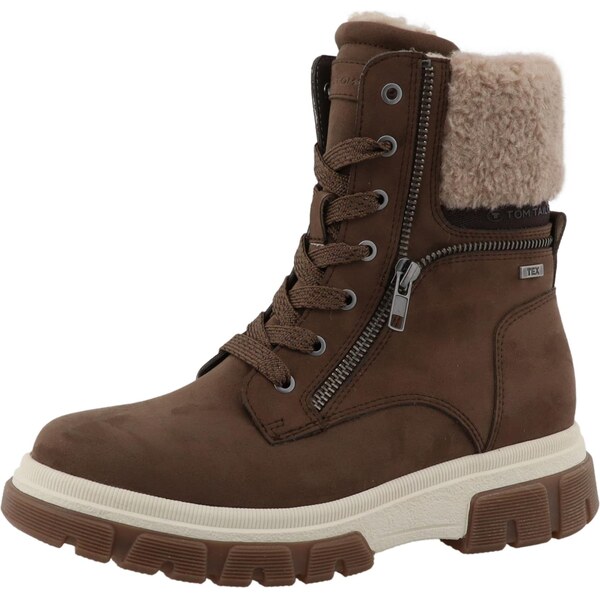 TOM TAILOR Šnurovacie členkové čižmy hnedá 66447141