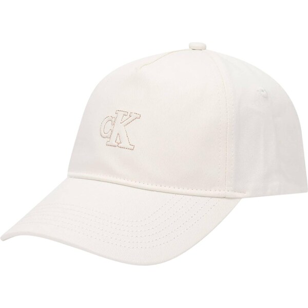 Calvin Klein Čiapka hnedá / biela 66447158