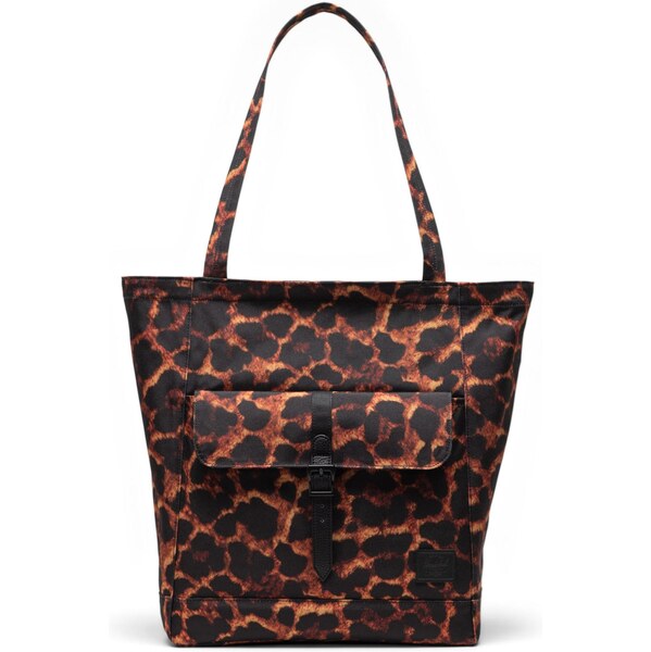 Herschel Shopper Retreat tmavooranžová / čierna melírovaná 66447254