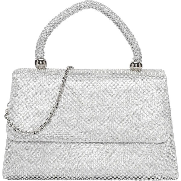 mascara Listová kabelka strieborná 66447321