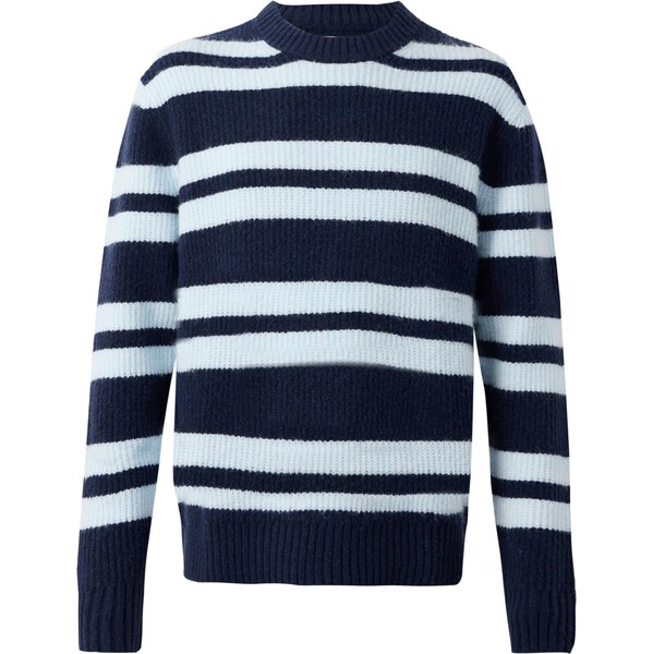 JACK & JONES Sveter JORYORK OLLIE modrá / biela 66447381