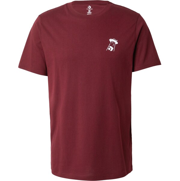 CONVERSE Tričko OOTW tmavočervená / biela 66447439