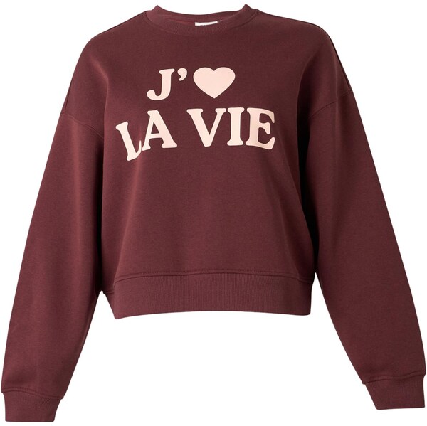 ONLY Mikina ONLBEST čokoládová / rosé 66447567