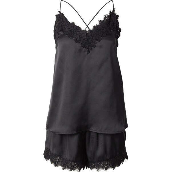 PIECES Pyžamo čierna 66447617