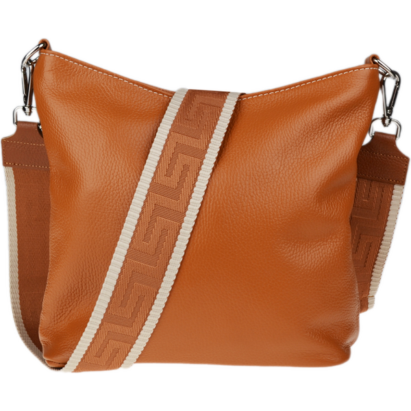 Camel kožená talianska crossbody kabelka Amalia Camel III NovaKabelka 66454404