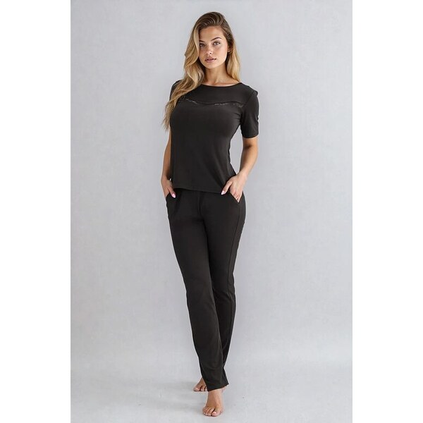 Kalimo Luxusné dámske pyžamo Buri čierne 66435155