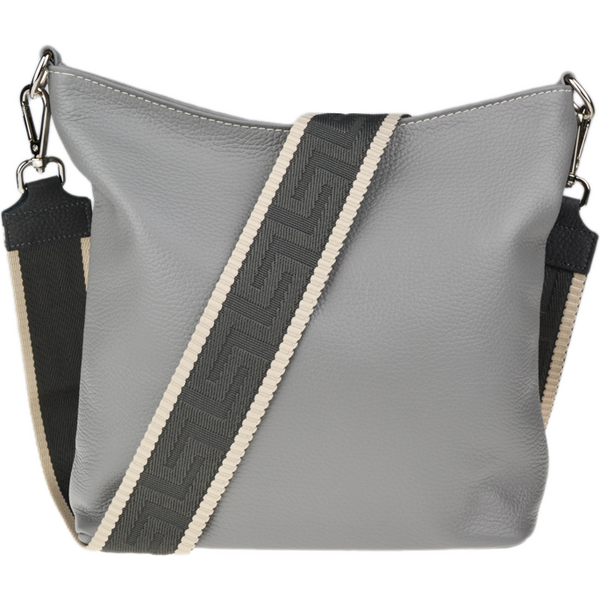 Sivá kožená talianska crossbody kabelka Amalia Grigia V NovaKabelka.sk 66456040