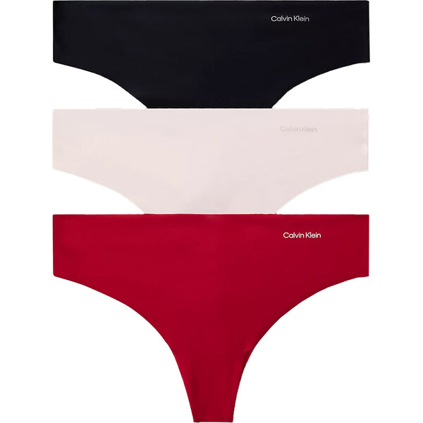 CALVIN KLEIN - tangá 3PACK Invisibles soft seamless micro stretch 66455897
