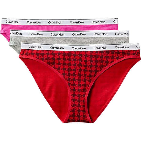 CALVIN KLEIN - nohavičky 3PACK Icon logo everyday essentials color 66455891