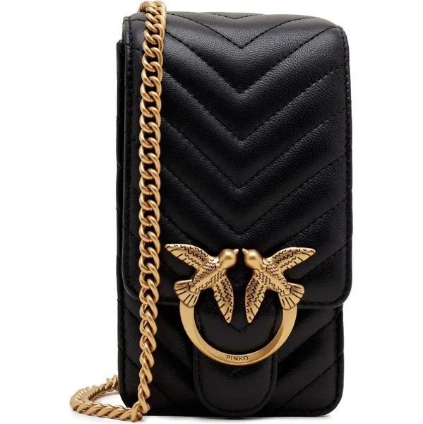 Pinko Kožená taška na telefón LOVE ONE SMART SHEEP NAPPA CHE 66456682