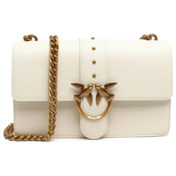 Pinko Kožená kabelka na rameno Love One Classic 66456683