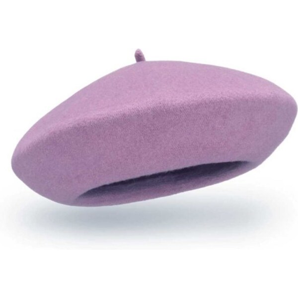 TONAK Fialový dámsky baret FLORA 100% vlna Woolmark Qualit W-baret/409 66462326