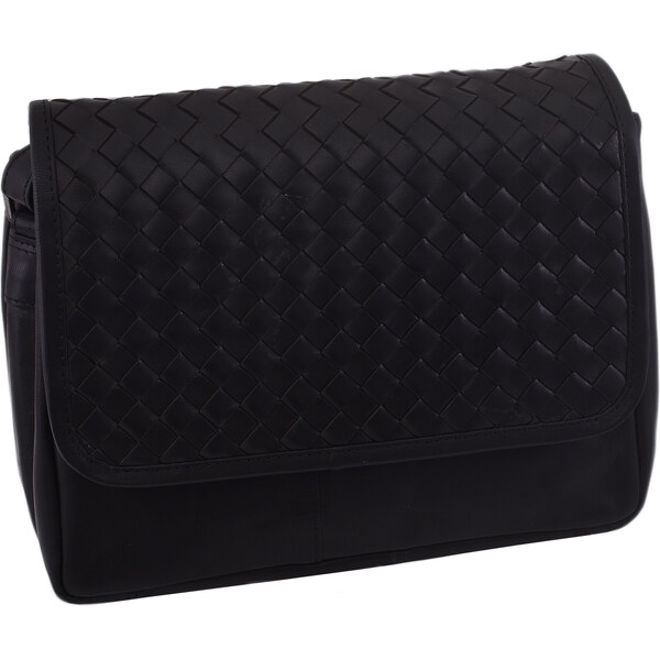 Mercucio Dámska kožená crossbody kabelka čierna 390220 66470805
