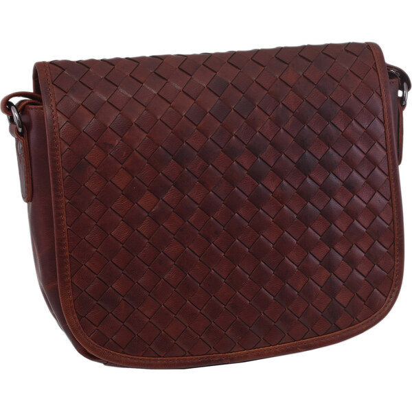 Mercucio Dámska kožená crossbody kabelka koňak 390112 66470808