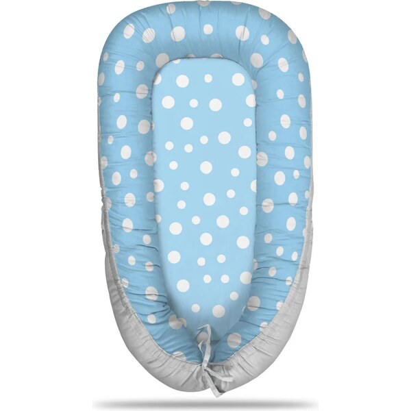 Sablio Hniezdočko pre bábätko Biele bodky na modrej 65114119