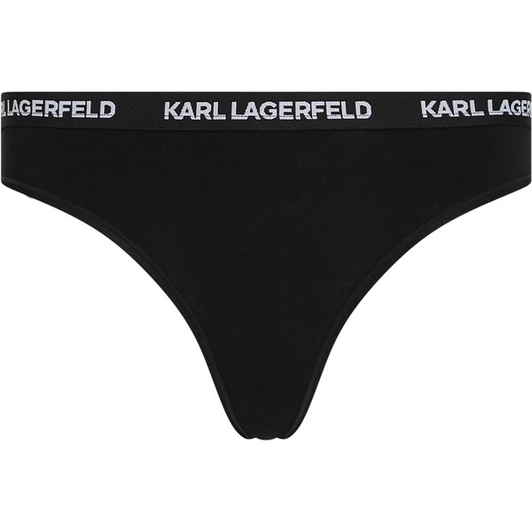 Karl Lagerfeld Nohavičky čierna / prírodná biela 66461775