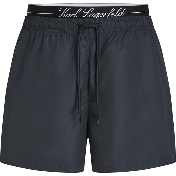 Karl Lagerfeld Plavecké šortky tmavomodrá / čierna / biela 66461815