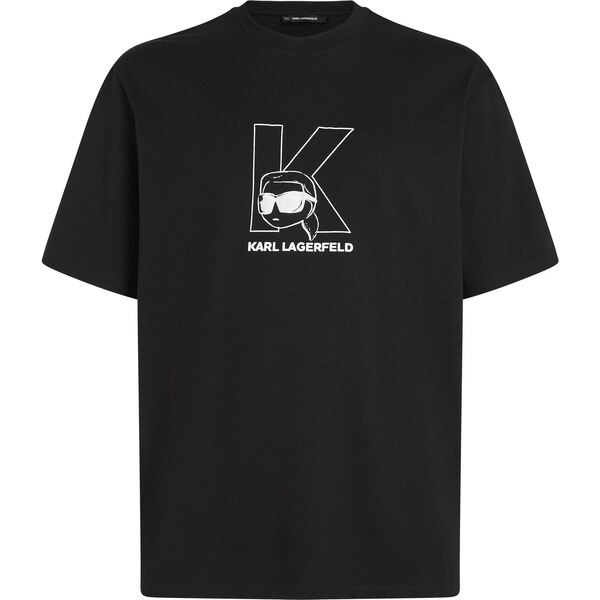 Karl Lagerfeld Tričko Ikon čierna / biela 66461812